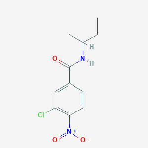 molecular formula C11H13ClN2O3 B4031086 N-(sec-butyl)-3-chloro-4-nitrobenzamide 