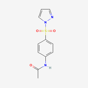 molecular formula C11H11N3O3S B4031198 N-[4-(1H-PYRAZOLE-1-SULFONYL)PHENYL]ACETAMIDE 