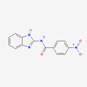 molecular formula C14H10N4O3 B4031260 N-1H-benzimidazol-2-yl-4-nitrobenzamide CAS No. 36855-68-2