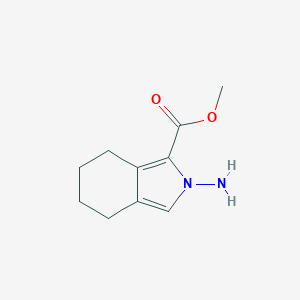 molecular formula C10H14N2O2 B040313 Methyl 2-amino-4,5,6,7-tetrahydro-2H-isoindole-1-carboxylate CAS No. 122181-86-6