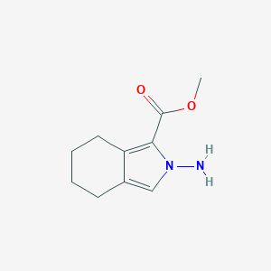 molecular formula C10H14N2O2 B040313 Methyl 2-amino-4,5,6,7-tetrahydroisoindole-1-carboxylate CAS No. 122181-86-6