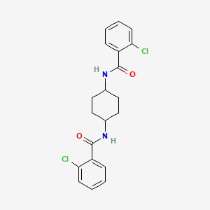molecular formula C20H20Cl2N2O2 B4031324 N,N'-1,4-cyclohexanediylbis(2-chlorobenzamide) 