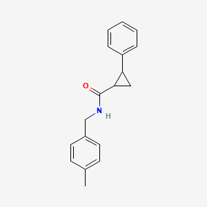 molecular formula C18H19NO B4031344 N-(4-methylbenzyl)-2-phenylcyclopropanecarboxamide 