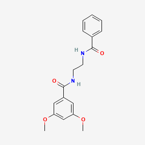 molecular formula C18H20N2O4 B4031613 N-[2-(benzoylamino)ethyl]-3,5-dimethoxybenzamide 