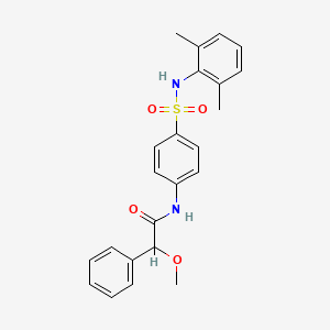 molecular formula C23H24N2O4S B4031742 N-(4-{[(2,6-dimethylphenyl)amino]sulfonyl}phenyl)-2-methoxy-2-phenylacetamide 
