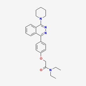 molecular formula C25H30N4O2 B4031743 N,N-diethyl-2-{4-[4-(piperidin-1-yl)phthalazin-1-yl]phenoxy}acetamide 