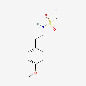 molecular formula C11H17NO3S B4031854 N-[2-(4-methoxyphenyl)ethyl]ethanesulfonamide 