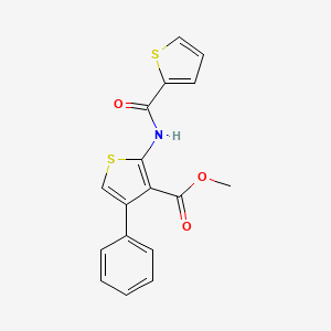 molecular formula C17H13NO3S2 B4031903 methyl 4-phenyl-2-[(2-thienylcarbonyl)amino]-3-thiophenecarboxylate 