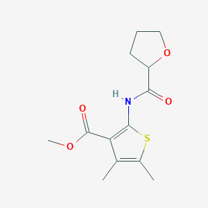 molecular formula C13H17NO4S B4031969 methyl 4,5-dimethyl-2-[(tetrahydro-2-furanylcarbonyl)amino]-3-thiophenecarboxylate 
