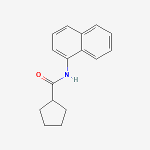 molecular formula C16H17NO B4032009 Cyclopentanecarboxamide, N-(1-naphthyl)- CAS No. 545355-32-6