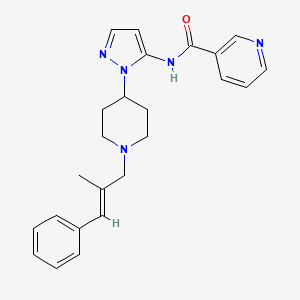 molecular formula C24H27N5O B4032018 N-(1-{1-[(2E)-2-methyl-3-phenyl-2-propen-1-yl]-4-piperidinyl}-1H-pyrazol-5-yl)nicotinamide 