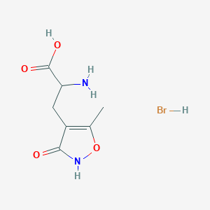 molecular formula C7H11BrN2O4 B040321 (RS)-AMPA hydrobromide CAS No. 118896-96-1