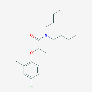 molecular formula C18H28ClNO2 B4032105 N,N-dibutyl-2-(4-chloro-2-methylphenoxy)propanamide 