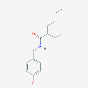 molecular formula C15H22FNO B4032323 2-ethyl-N-[(4-fluorophenyl)methyl]hexanamide CAS No. 543713-04-8