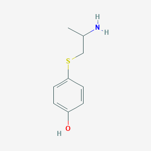 molecular formula C9H13NOS B040324 4-(2-Aminopropylsulfanyl)phenol CAS No. 115044-39-8