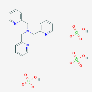 molecular formula C18H21Cl3N4O12 B040325 Tris(2-pyridylmethyl)amine triperchlorate CAS No. 117689-07-3