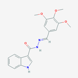 molecular formula C19H19N3O4 B403251 N'-(3,4,5-trimethoxybenzylidene)-1H-indole-3-carbohydrazide CAS No. 332104-09-3