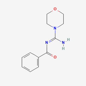 molecular formula C12H15N3O2 B4032520 N-[IMINO(MORPHOLINO)METHYL]BENZAMIDE 