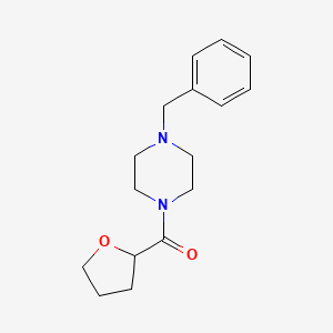 molecular formula C16H22N2O2 B4032725 Piperazine, 1-(phenylmethyl)-4-[(tetrahydro-2-furanyl)carbonyl]- CAS No. 141483-17-2
