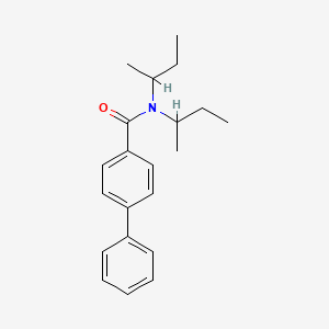 molecular formula C21H27NO B4032739 N,N-di(butan-2-yl)biphenyl-4-carboxamide 