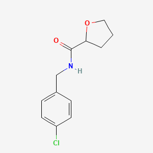 molecular formula C12H14ClNO2 B4032748 N-(4-chlorobenzyl)tetrahydro-2-furancarboxamide 