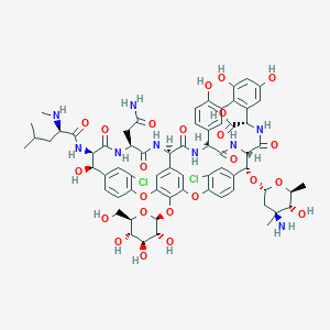 molecular formula C66H75Cl2N9O24 B040328 Chloroorienticin B CAS No. 118373-81-2