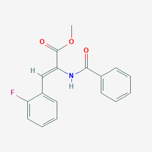 molecular formula C17H14FNO3 B4032941 methyl (Z)-2-benzamido-3-(2-fluorophenyl)prop-2-enoate 