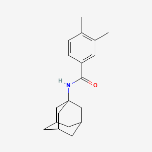 molecular formula C19H25NO B4032952 N-(adamantan-1-yl)-3,4-dimethylbenzamide 
