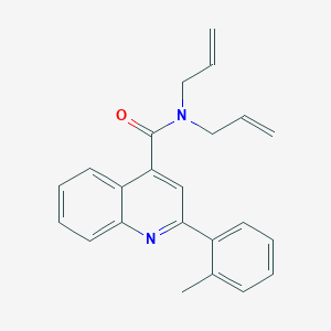 molecular formula C23H22N2O B4032976 N,N-diallyl-2-(2-methylphenyl)-4-quinolinecarboxamide 