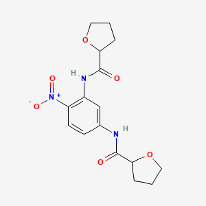 molecular formula C16H19N3O6 B4033042 N,N'-(4-nitrobenzene-1,3-diyl)ditetrahydrofuran-2-carboxamide 