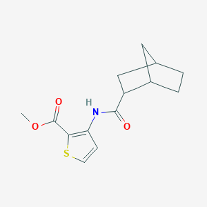 molecular formula C14H17NO3S B4033170 methyl 3-[(bicyclo[2.2.1]hept-2-ylcarbonyl)amino]-2-thiophenecarboxylate 