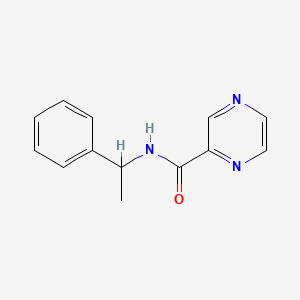 molecular formula C13H13N3O B4033189 N-(1-phenylethyl)pyrazine-2-carboxamide 