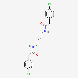 molecular formula C20H22Cl2N2O2 B4033200 N,N'-1,4-butanediylbis[2-(4-chlorophenyl)acetamide] 