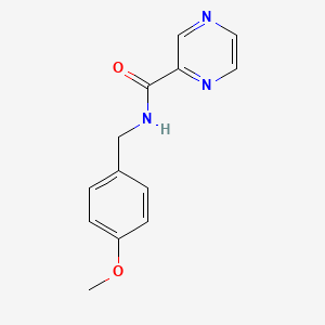 molecular formula C13H13N3O2 B4033490 N-[(4-methoxyphenyl)methyl]pyrazine-2-carboxamide 