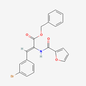 molecular formula C21H16BrNO4 B4033588 benzyl (Z)-3-(3-bromophenyl)-2-(furan-2-carbonylamino)prop-2-enoate 