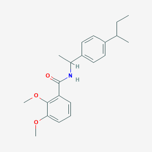 molecular formula C21H27NO3 B4033657 N-{1-[4-(butan-2-yl)phenyl]ethyl}-2,3-dimethoxybenzamide 