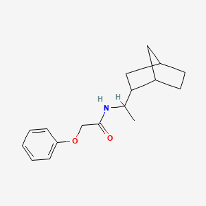 molecular formula C17H23NO2 B4033856 N-(1-{BICYCLO[2.2.1]HEPTAN-2-YL}ETHYL)-2-PHENOXYACETAMIDE 