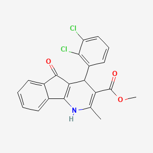 molecular formula C21H15Cl2NO3 B4033862 methyl 4-(2,3-dichlorophenyl)-2-methyl-5-oxo-4,5-dihydro-1H-indeno[1,2-b]pyridine-3-carboxylate 