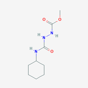 molecular formula C9H17N3O3 B4033865 methyl 2-[(cyclohexylamino)carbonyl]hydrazinecarboxylate 