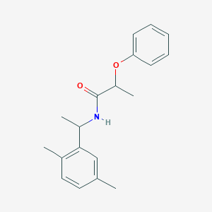 molecular formula C19H23NO2 B4033931 N-[1-(2,5-dimethylphenyl)ethyl]-2-phenoxypropanamide 