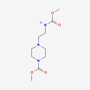 molecular formula C10H19N3O4 B4034144 methyl 4-{2-[(methoxycarbonyl)amino]ethyl}-1-piperazinecarboxylate 