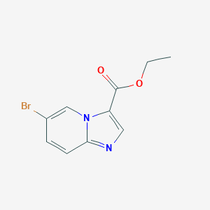molecular formula C10H9BrN2O2 B040343 Ethyl 6-bromoimidazo[1,2-a]pyridine-3-carboxylate CAS No. 372198-69-1