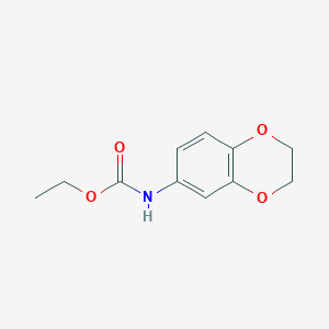 molecular formula C11H13NO4 B4034439 ethyl 2,3-dihydro-1,4-benzodioxin-6-ylcarbamate 
