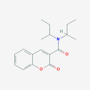 molecular formula C18H23NO3 B4034520 N,N-di(butan-2-yl)-2-oxo-2H-chromene-3-carboxamide 