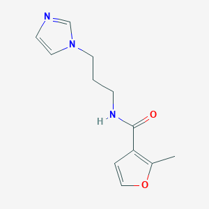 molecular formula C12H15N3O2 B4034611 N-[3-(1H-imidazol-1-yl)propyl]-2-methylfuran-3-carboxamide 