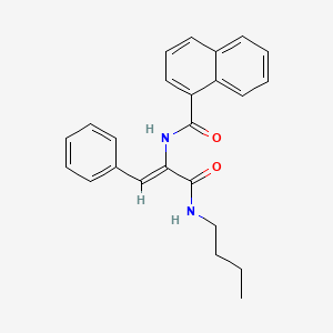 molecular formula C24H24N2O2 B4034654 N-[(Z)-3-(butylamino)-3-oxo-1-phenylprop-1-en-2-yl]naphthalene-1-carboxamide 
