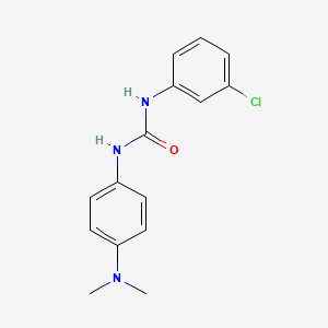 molecular formula C15H16ClN3O B4034695 N-(3-chlorophenyl)-N'-[4-(dimethylamino)phenyl]urea 
