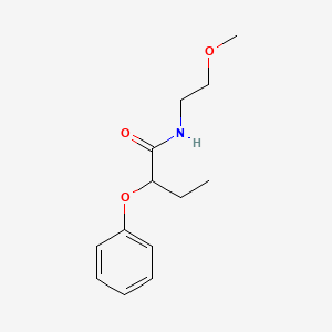 molecular formula C13H19NO3 B4034753 N-(2-methoxyethyl)-2-phenoxybutanamide 
