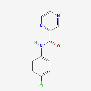 molecular formula C11H8ClN3O B4034757 N-(4-chlorophenyl)pyrazine-2-carboxamide CAS No. 126532-04-5