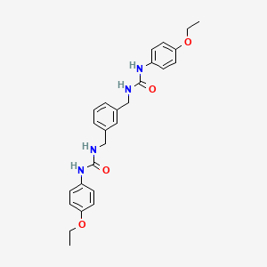 molecular formula C26H30N4O4 B4034785 N',N'''-[1,3-phenylenebis(methylene)]bis[N-(4-ethoxyphenyl)urea] 